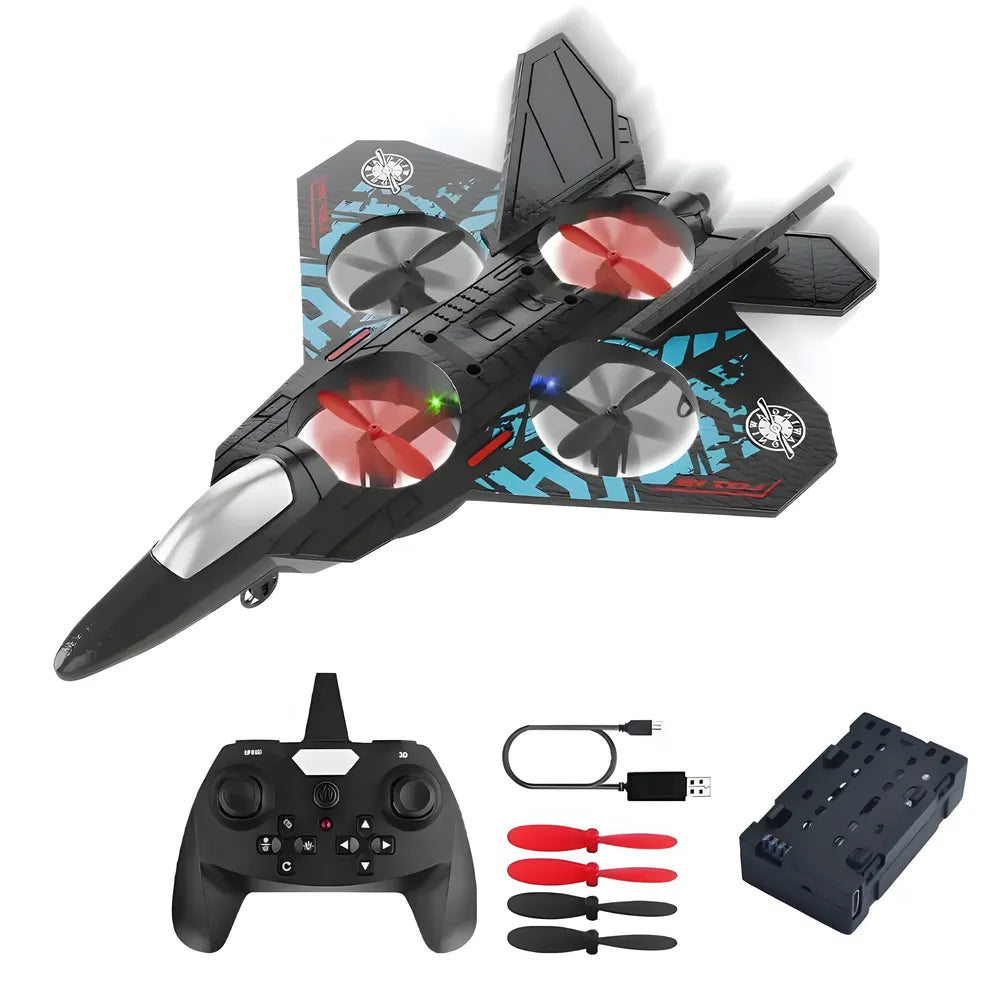 FlyMax drone télécommandé avec télécommande et batterie rechargeable – jouet volant léger et solide