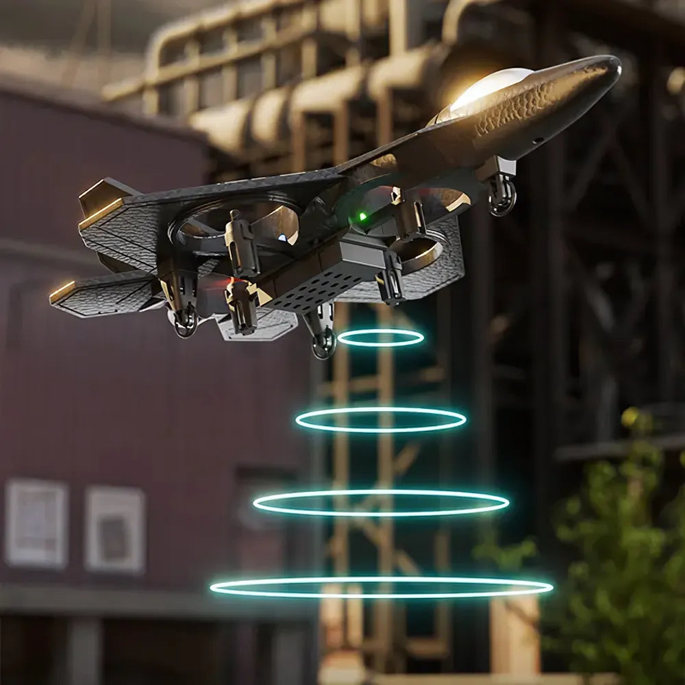 Drone télécommandé FlyMax avec lumières LED – vol stable et intuitif même de nuit