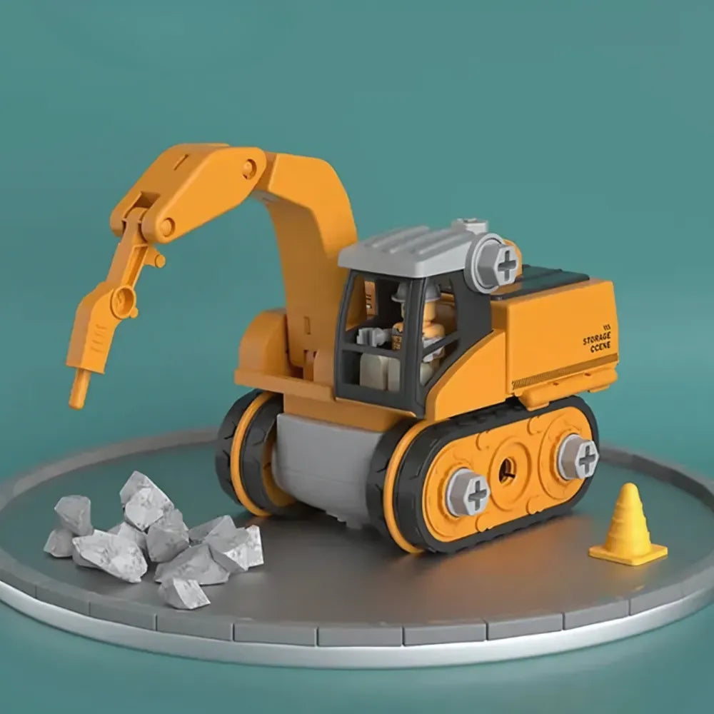 MiniBric jouet éducatif à monter – véhicule de chantier pour développer logique et motricité