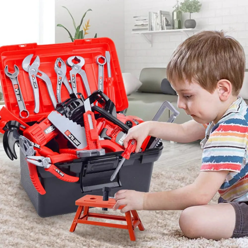 MiniTools Pro jeu d’imitation – enfants utilisant le coffret de bricolage éducatif