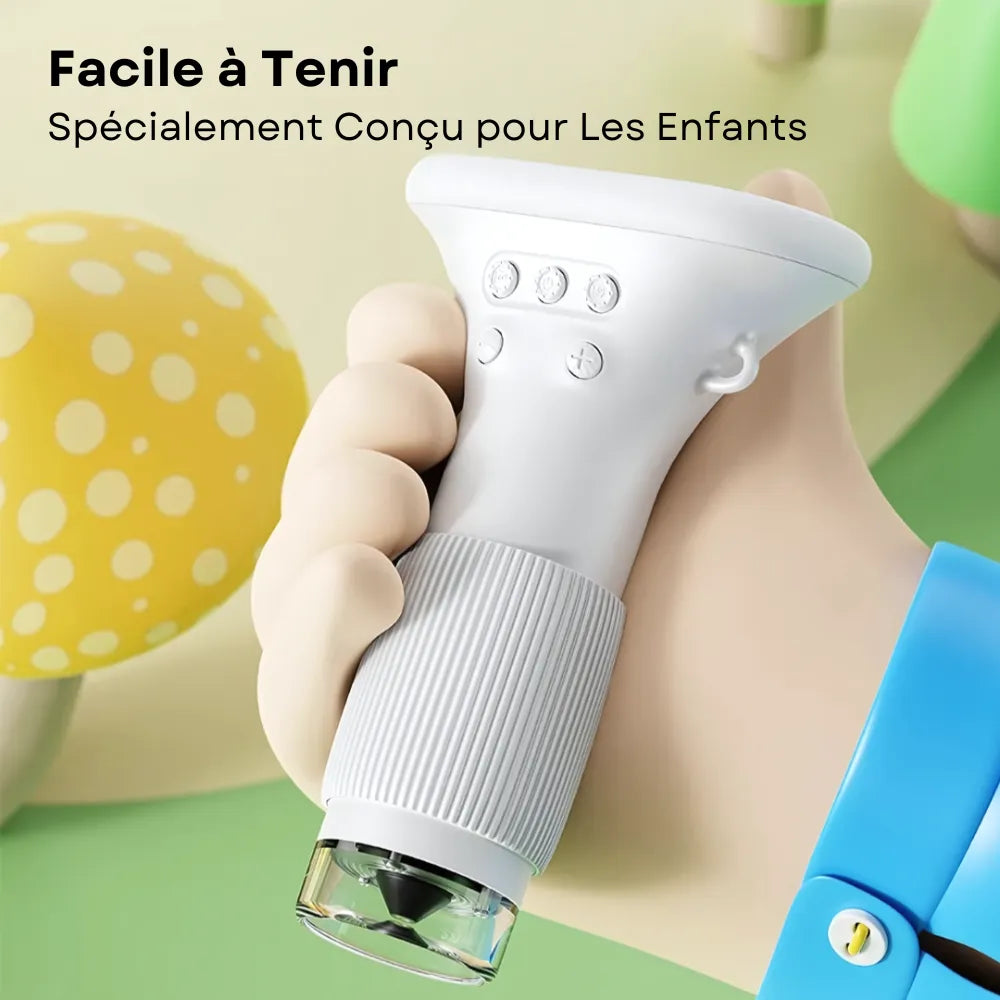 MiniVision microscope numérique éducatif – observation des plantes en temps réel