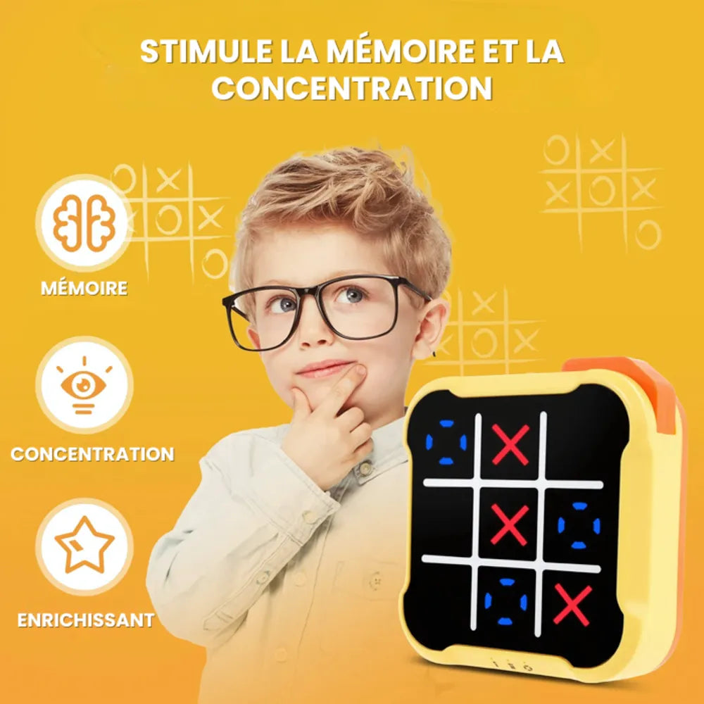 NeoTic jeu électronique morpion – version moderne du jeu classique avec sons et lumières