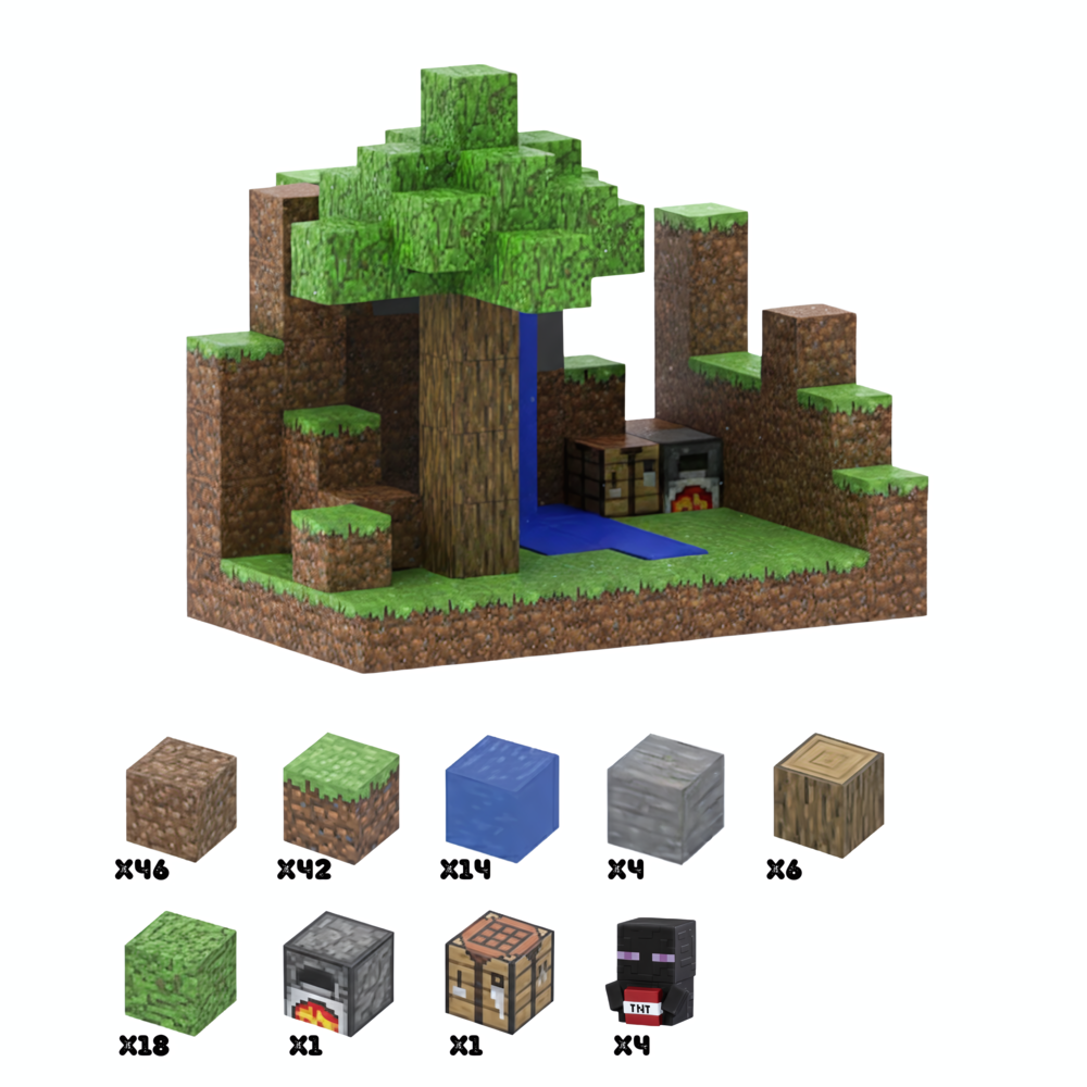PixelCraft – L’Arbre Protecteur (132 pièces)