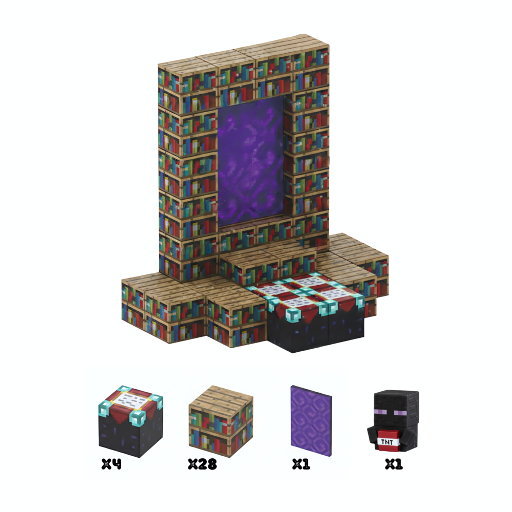 Jeu éducatif PixelCraft Bibliothèque Enchantée construction enfants