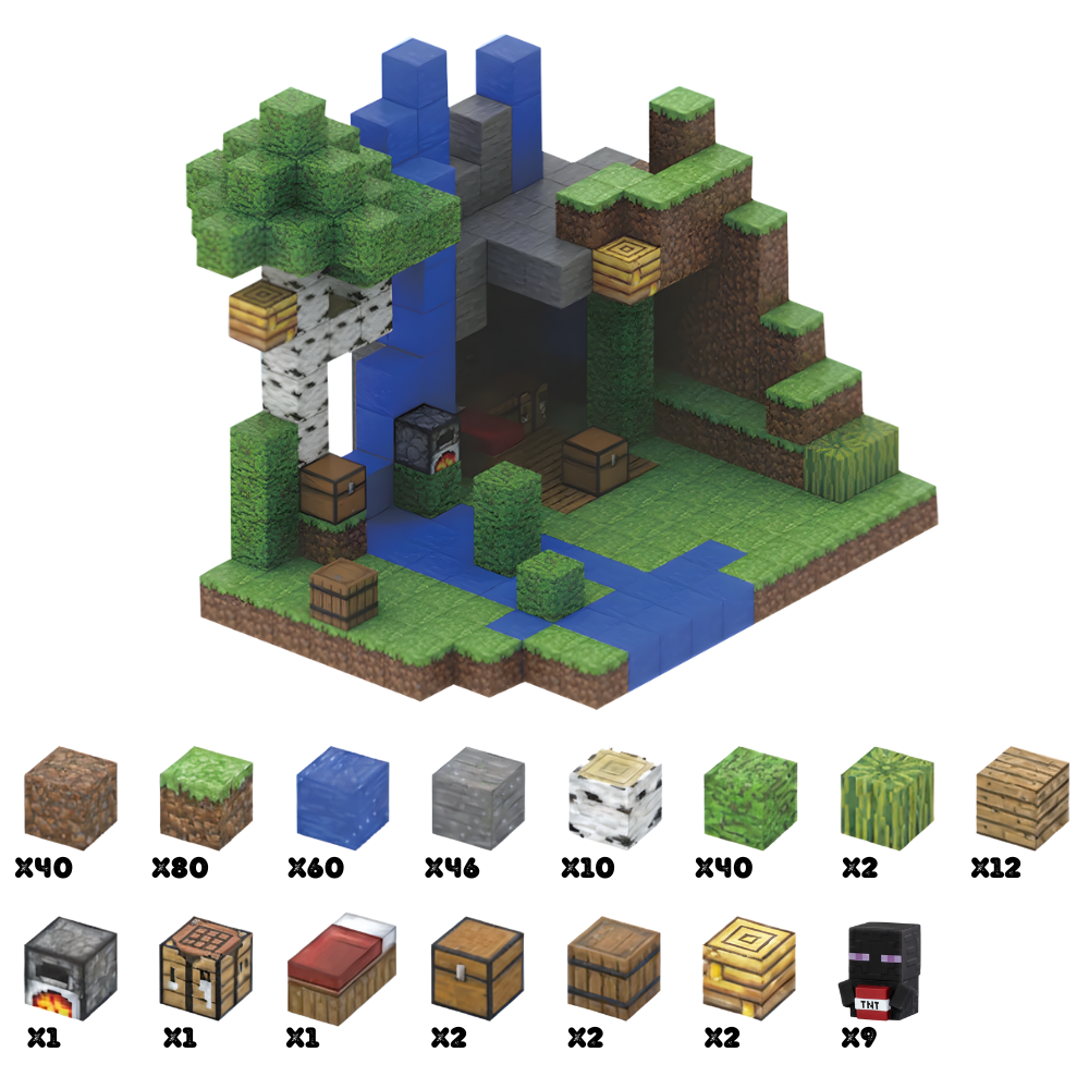 PixelCraft – Cascade Enchantée (300 pièces)