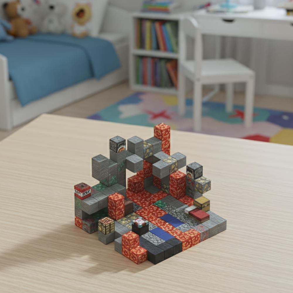 PixelCraft – Donjon de Lave (143 pièces)