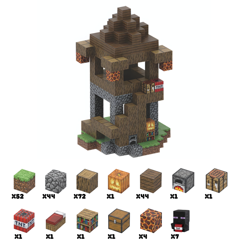 PixelCraft – Forteresse Souterraine (224 pièces)