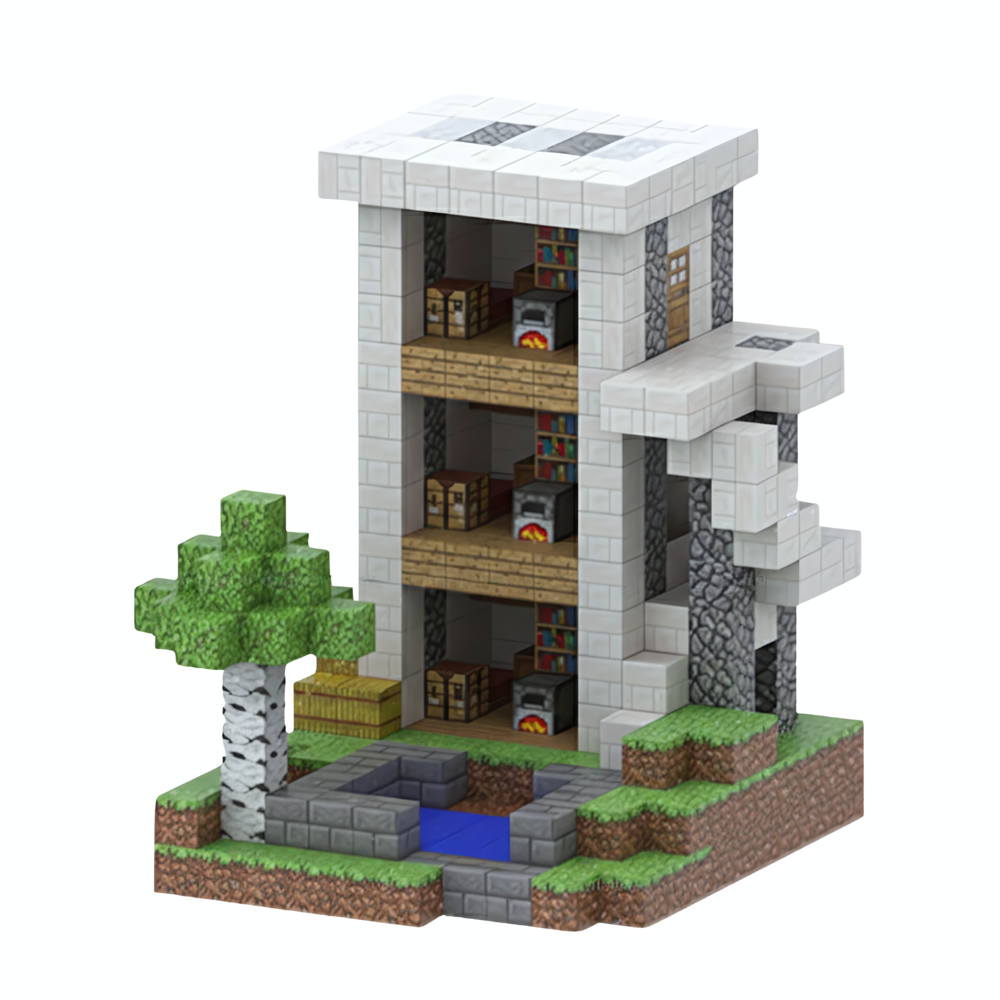 PixelCraft Tour de l’Explorateur blocs magnétiques 538 pièces