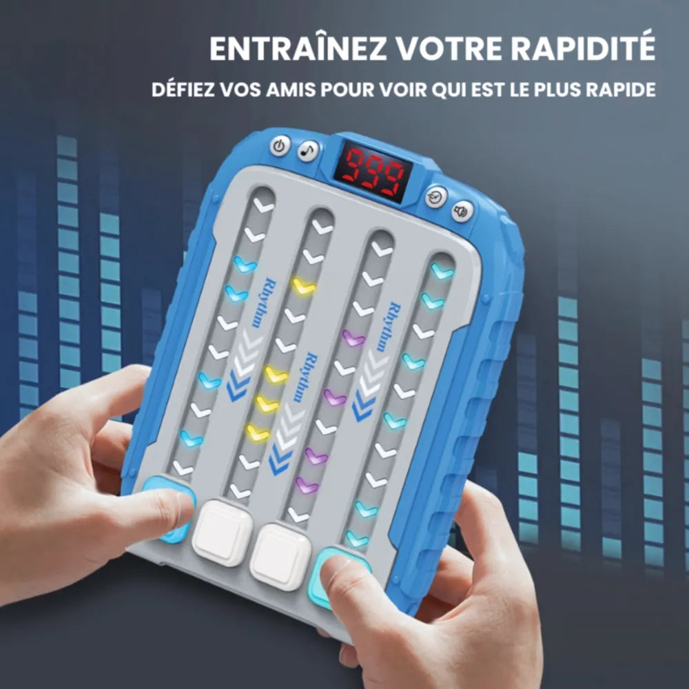Enfant jouant à Rhythm – jeu éducatif et divertissant qui stimule la concentration