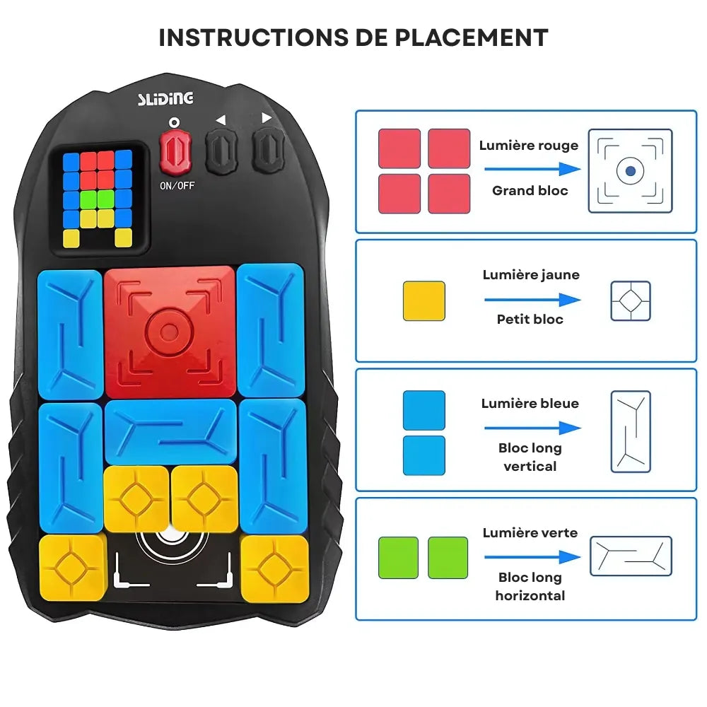 Sliding puzzle intelligent – jeu électronique éducatif et addictif pour enfants et adultes