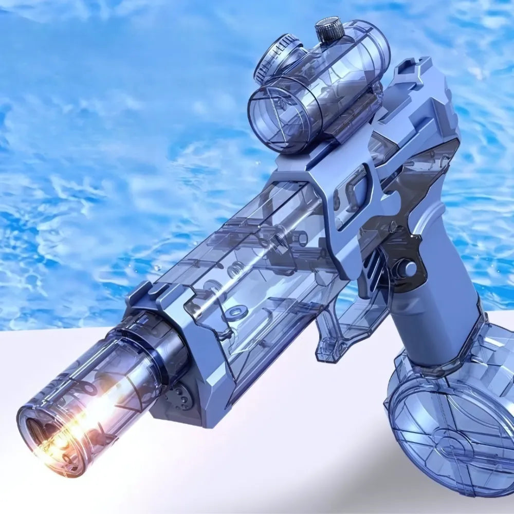 SplashForce pistolet à eau rechargeable – réservoir transparent et système rapide de remplissage