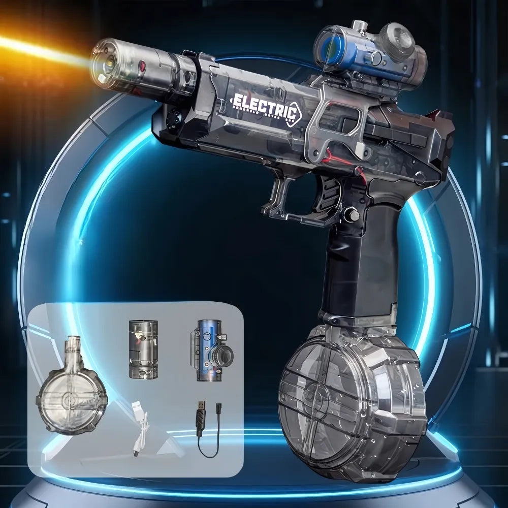 SplashForce pistolet à eau moderne – jouet d’été puissant pour batailles aquatiques