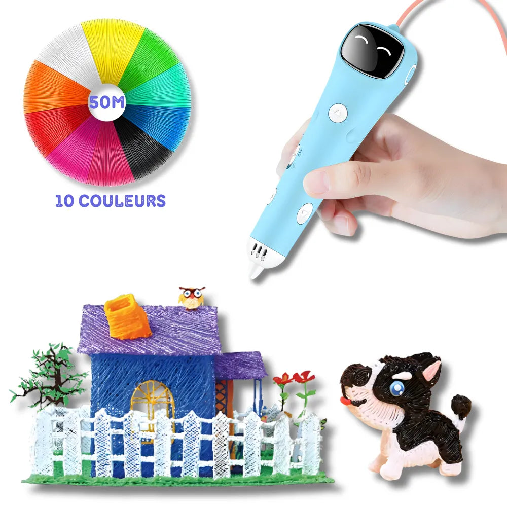 Maison miniature réalisée avec le stylo Créa’Pen.