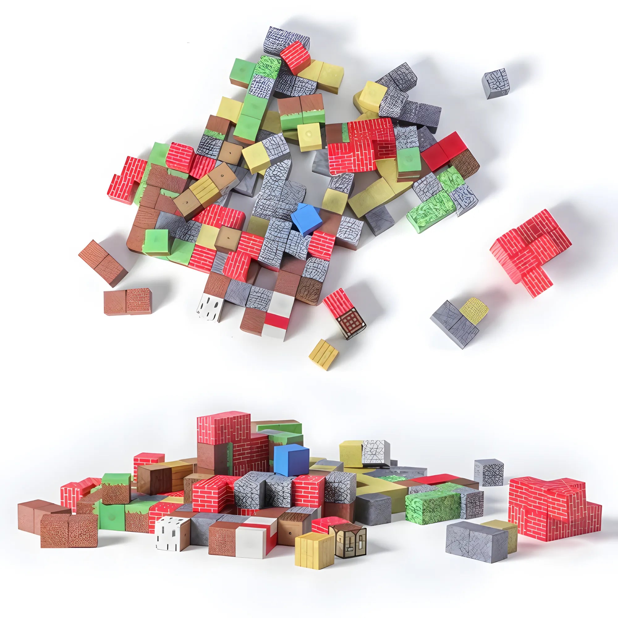 Kit PixelCraft pièces de construction en blocs pixelisés – jeu créatif pour enfants