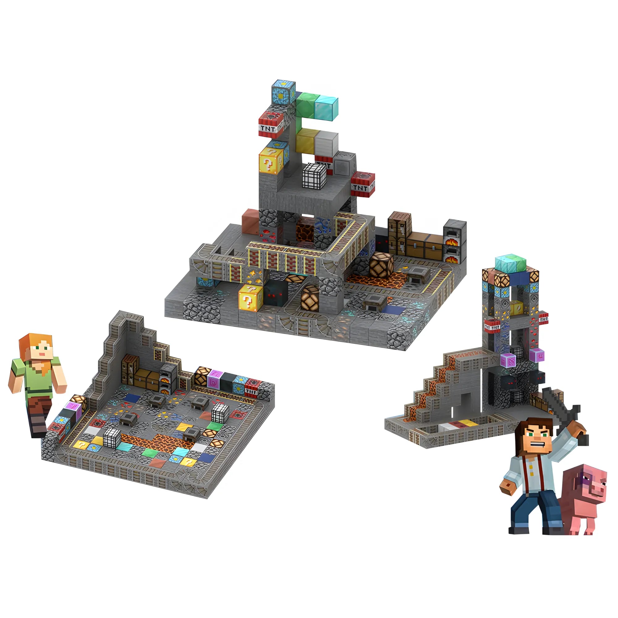 PixelCraft construction en blocs pixelisés – tour détaillée pour jeu et imagination